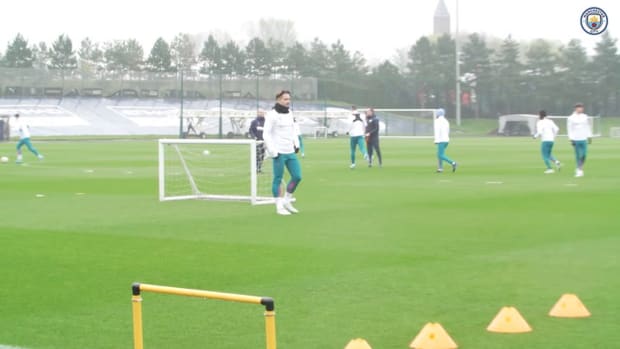 City stars get ready for Atletico second leg